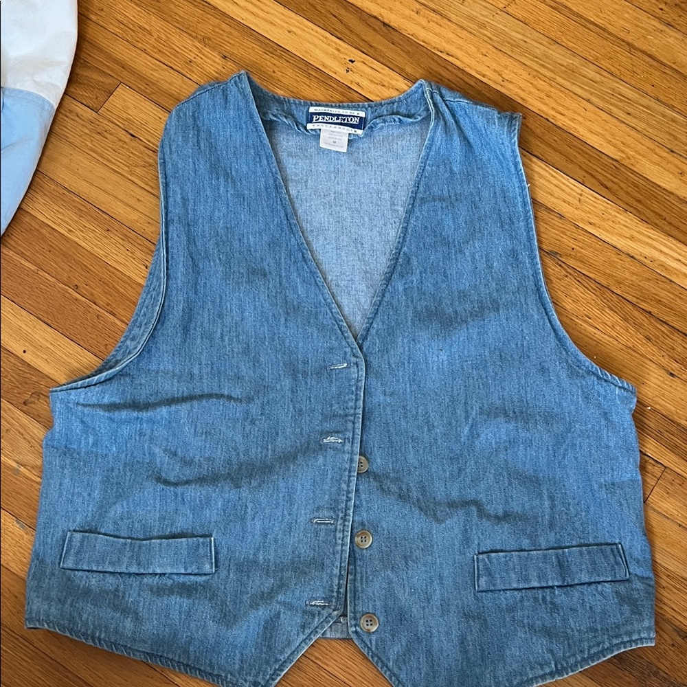 Vintage Pendleton jean Vest